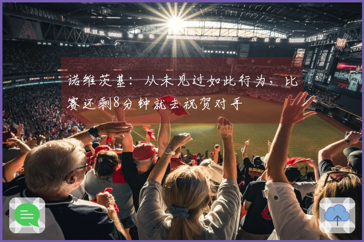 诺维茨基：从未见过如此行为，比赛还剩8分钟就去祝贺对手